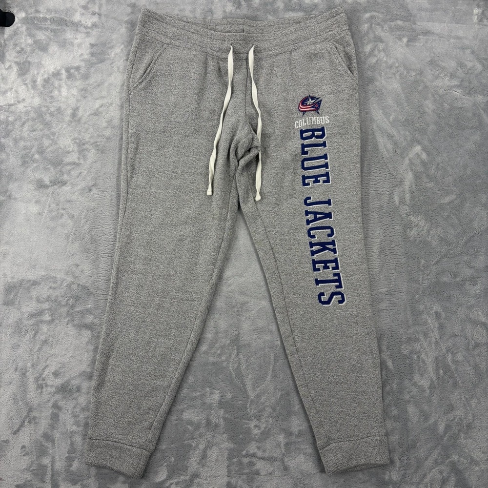 Columbus Blue Jackets NHL Size Large Gray Lounge Sleepwear Pants Joggers